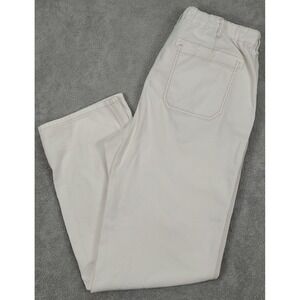 Pilcro Pants Women's 32T The Roamer White Straight Leg Cargo Style Anthropologie